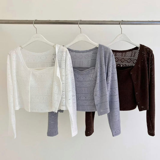 25YR2209 Cardigan Set