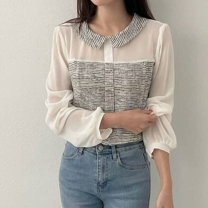 25YR2402 Tweed Blouse