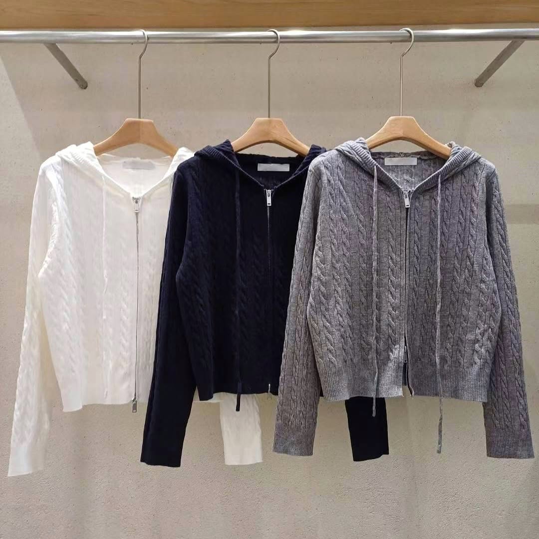 25YR2405 Hoodie Cardigan