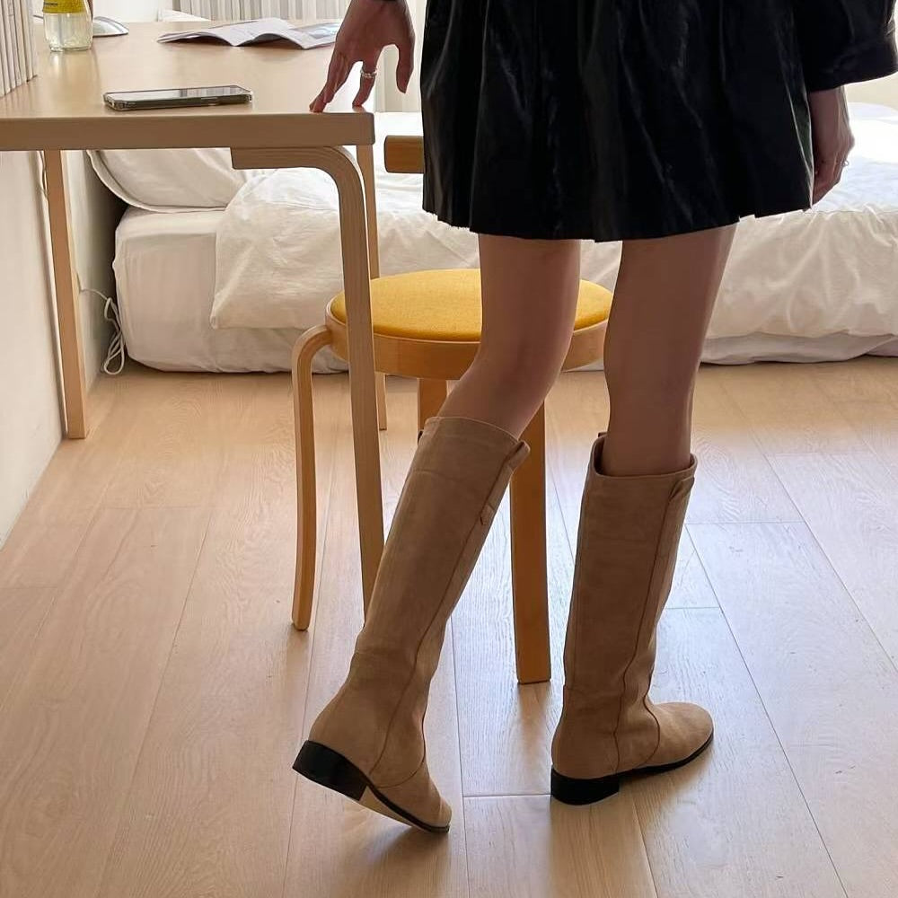 25YR2315 Suede Boot 3cm