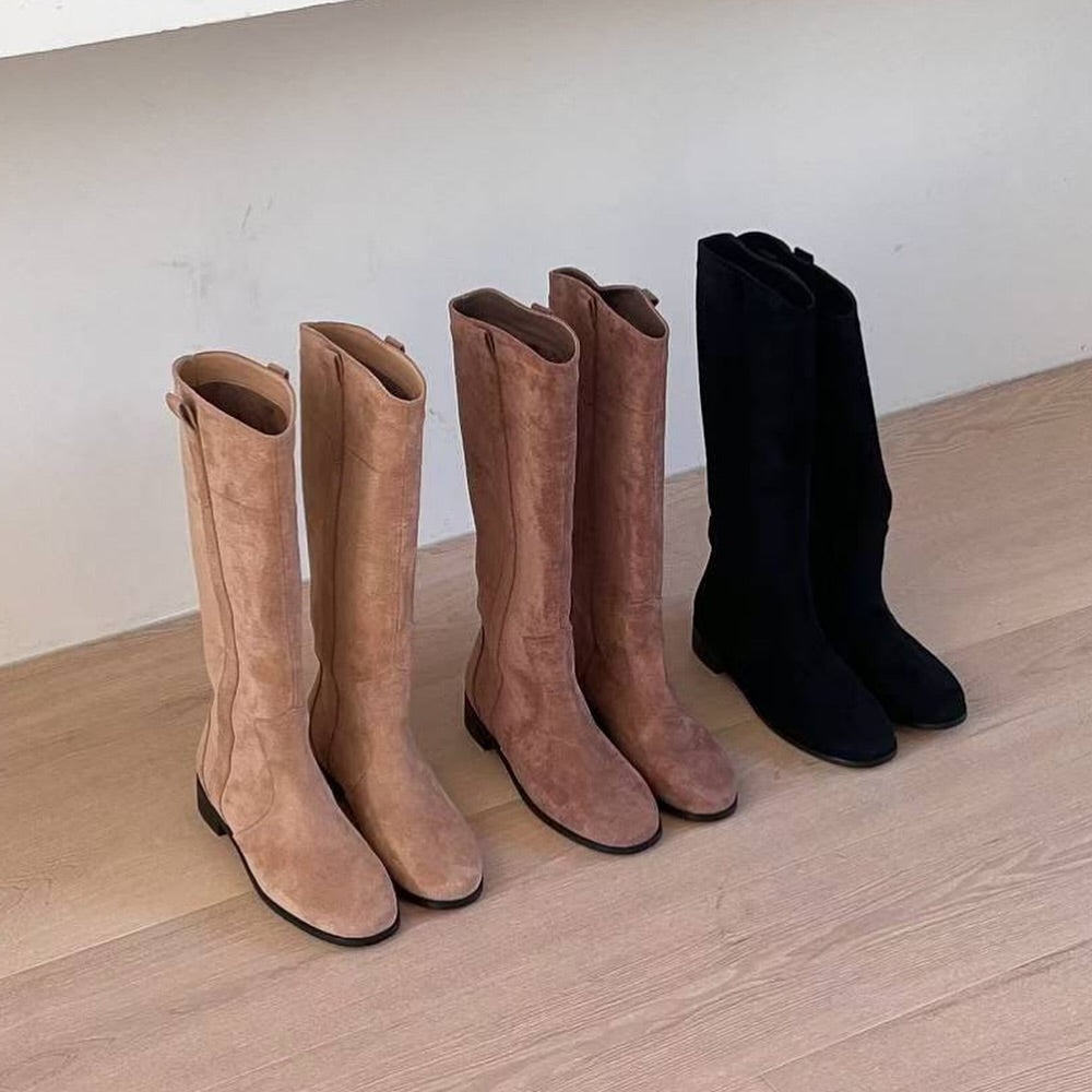 25YR2315 Suede Boot 3cm