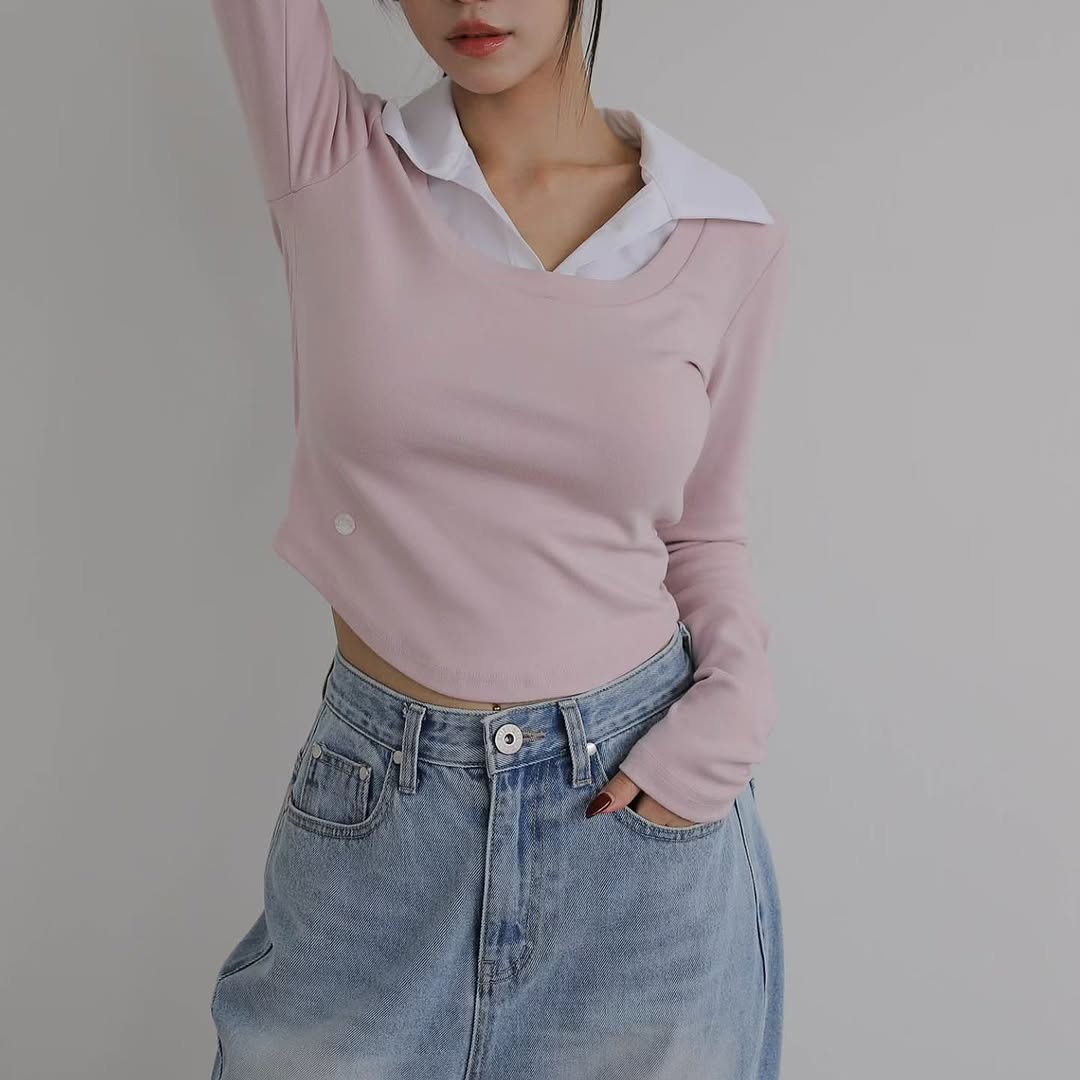 25YR2319 小反領Top