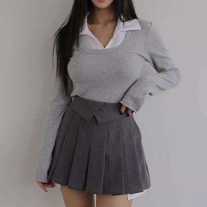 25YR2319 小反領Top