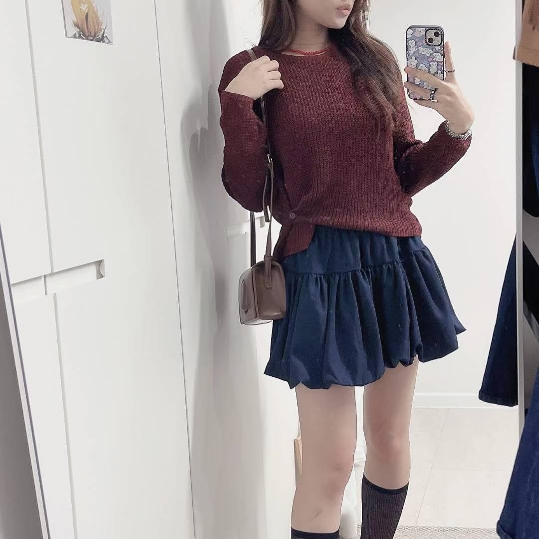 25YR2413 Button Knit Top