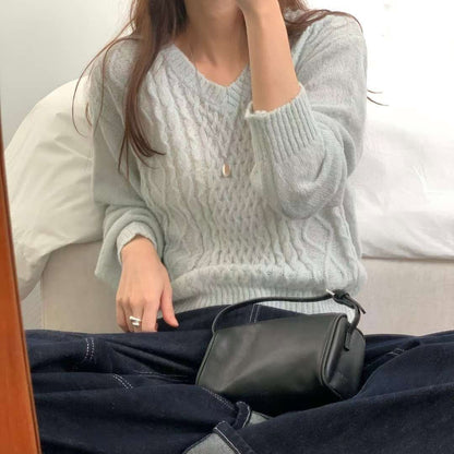 25YR2412 麻花針織上衣