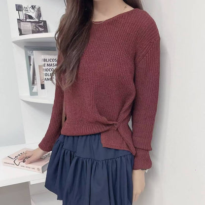 25YR2413 Button Knit Top