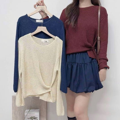 25YR2413 Button Knit Top