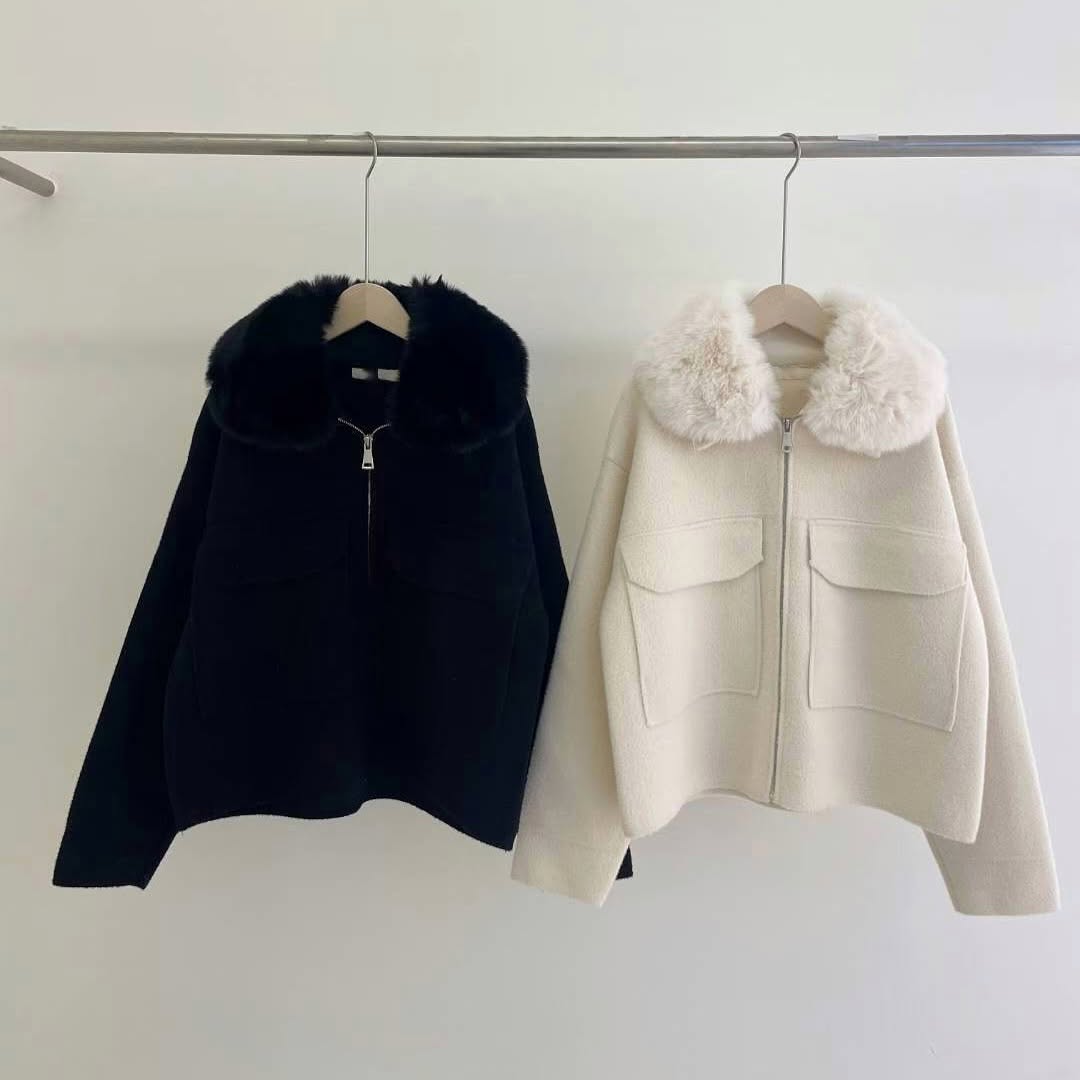 25YR2420 毛毛領外套