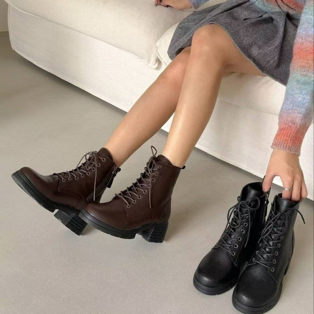 25YR2507 真皮軍boot 5.5cm