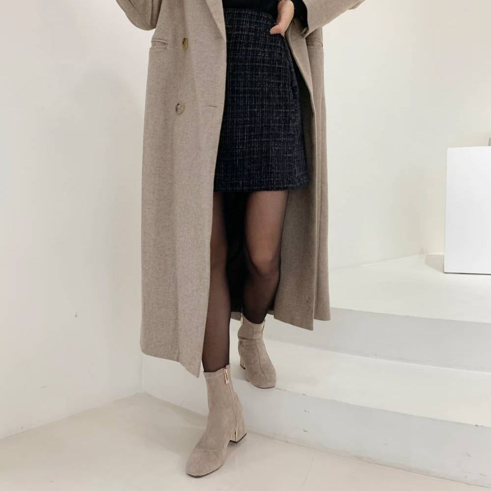 25YR2510 小扣飾短boot 5cm