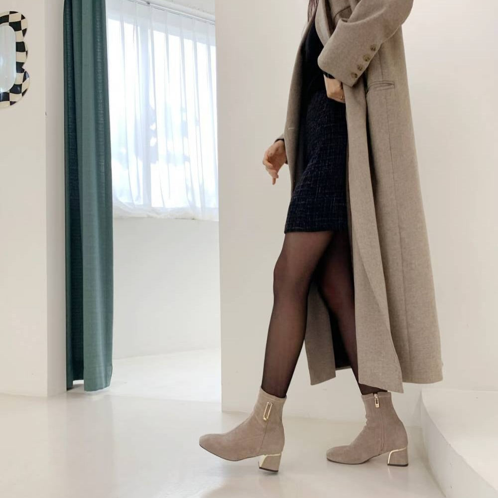 25YR2510 小扣飾短boot 5cm