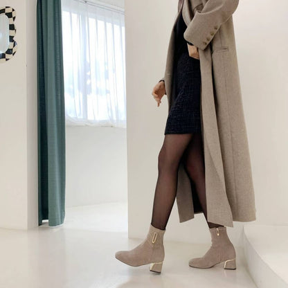 25YR2510 小扣飾短boot 5cm