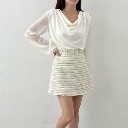 25YR2607 Tweed Skirt