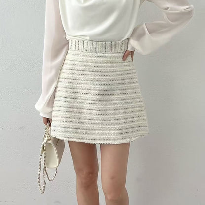 25YR2607 Tweed Skirt