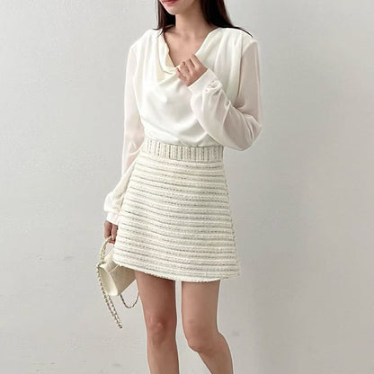 25YR2607 Tweed Skirt