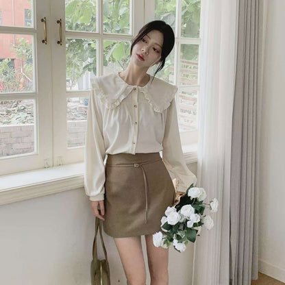 25YR2604 小扣飾Skirt