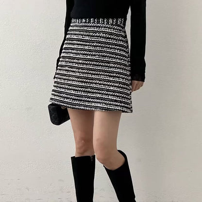 25YR2607 Tweed Skirt