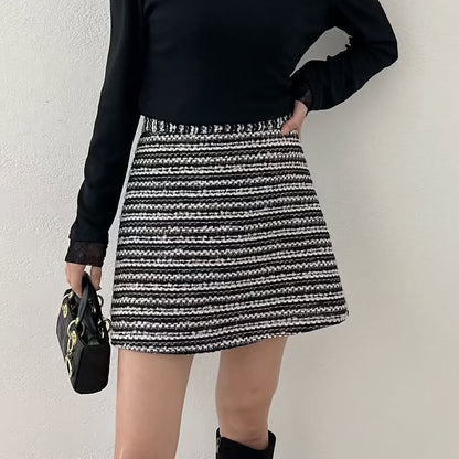 25YR2607 Tweed Skirt