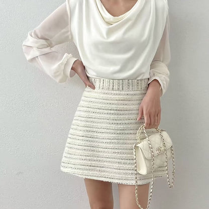 25YR2607 Tweed Skirt