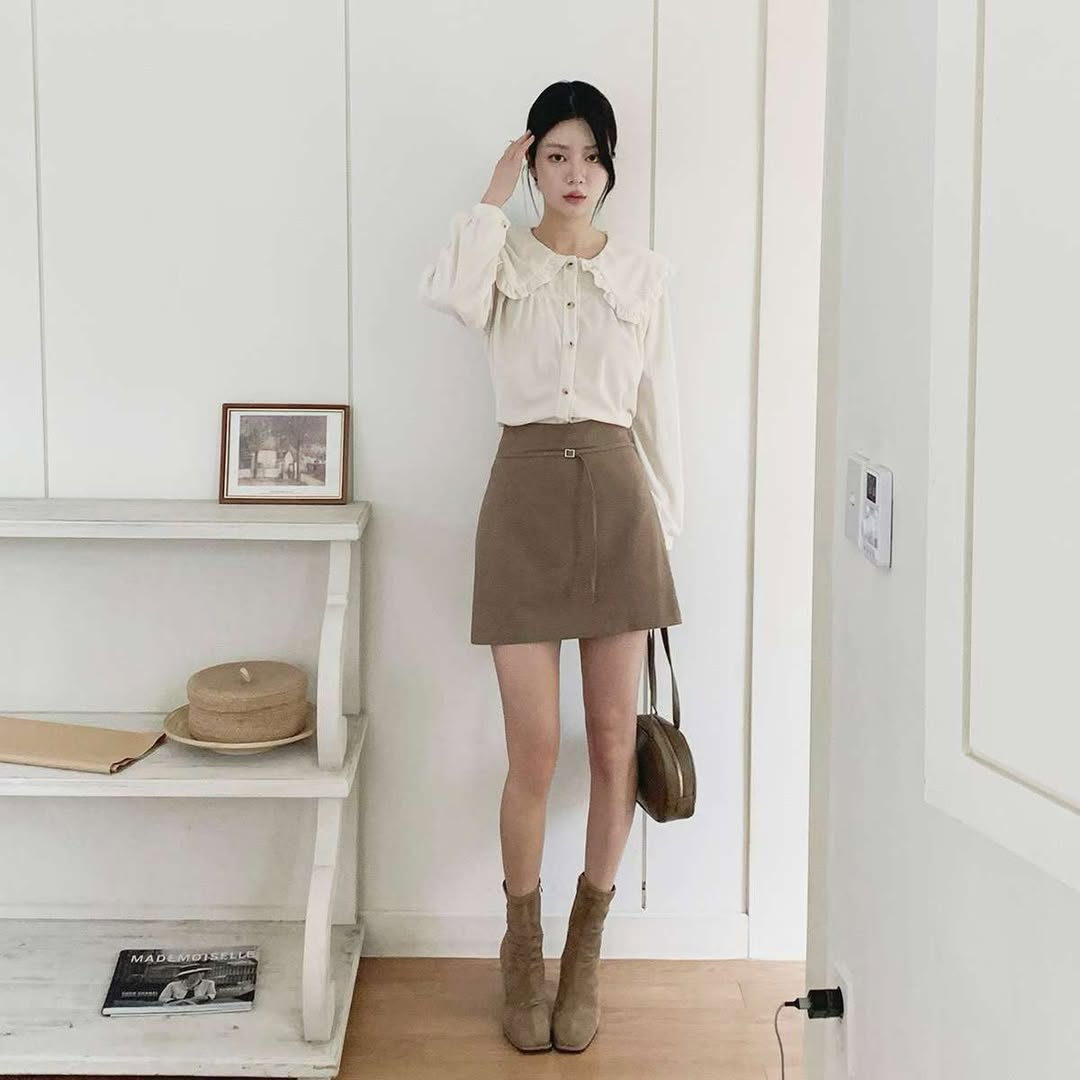 25YR2604 小扣飾Skirt