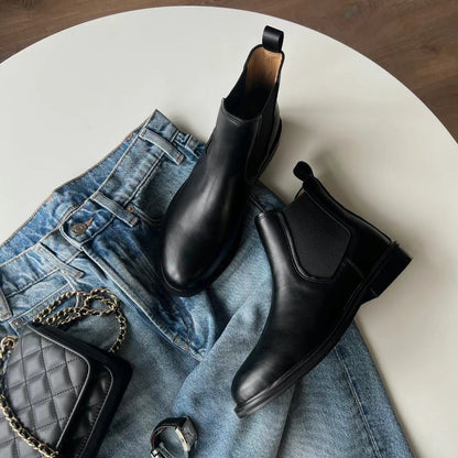 24YR2015 牛皮短boot 3cm