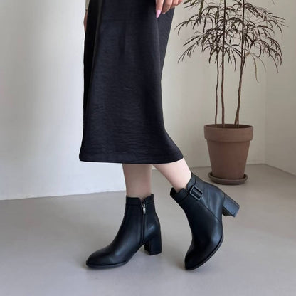 25YR2715 Leather Boot 6cm