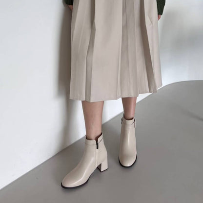 25YR2715 Leather Boot 6cm