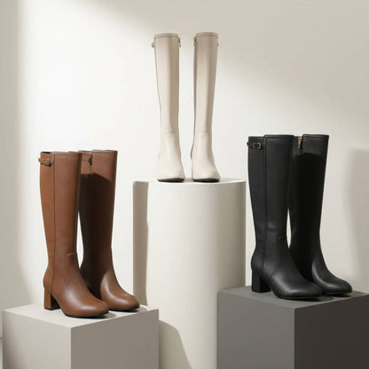 25YR2714 Leather Boot 6cm