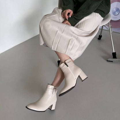 25YR2715 Leather Boot 6cm