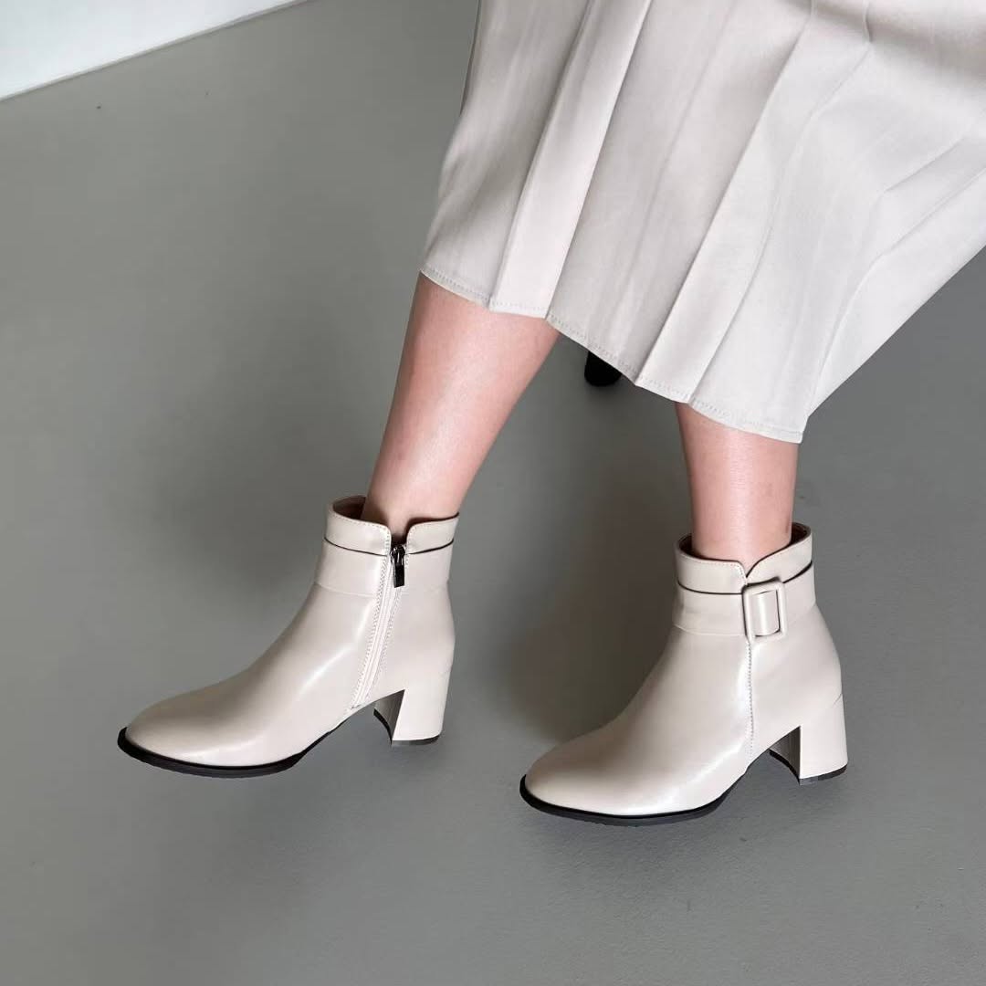 25YR2715 Leather Boot 6cm