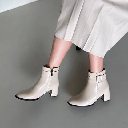 25YR2715 Leather Boot 6cm