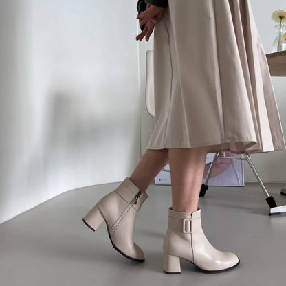 25YR2715 Leather Boot 6cm