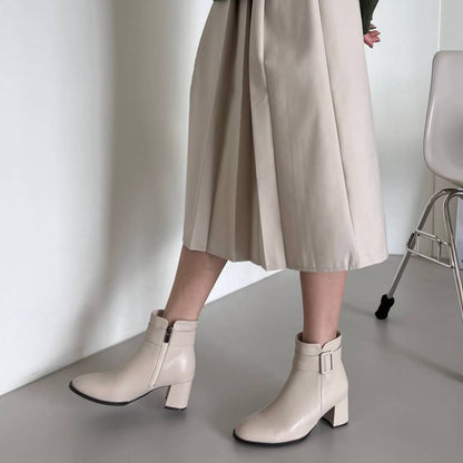 25YR2715 Leather Boot 6cm