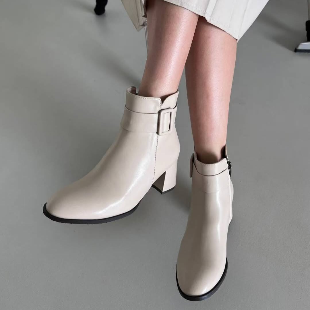 25YR2715 Leather Boot 6cm