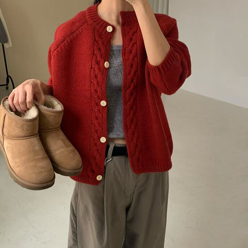 25YR2814 麻花Cardigan