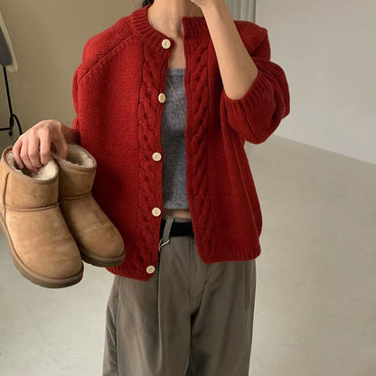 25YR2814 麻花Cardigan