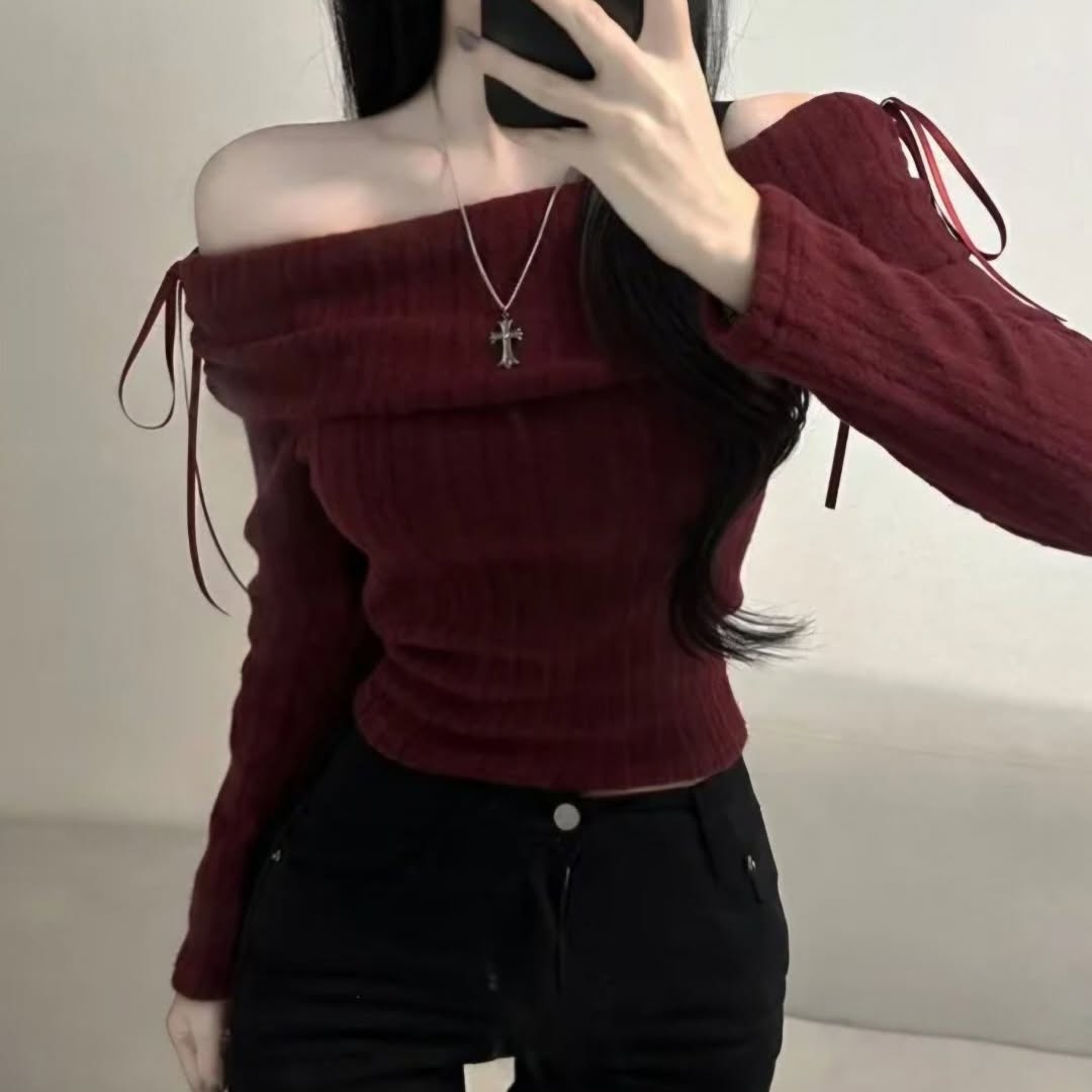 25YR2811 Off Shoulder Top