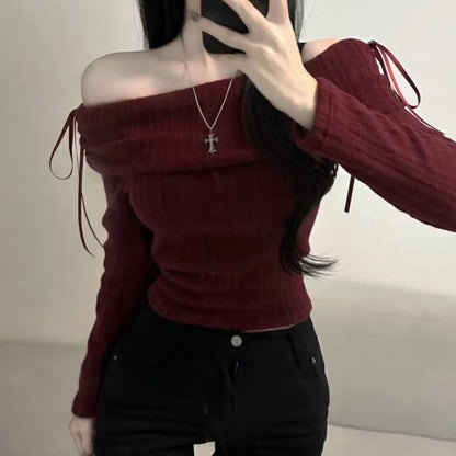 25YR2811 Off Shoulder Top