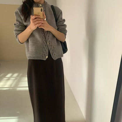 25YR2814 麻花Cardigan