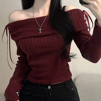 25YR2811 Off Shoulder Top