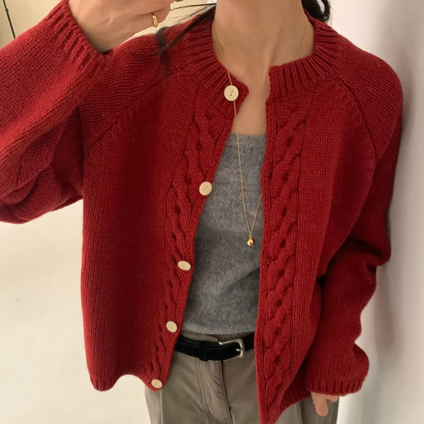 25YR2814 麻花Cardigan