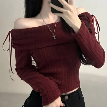 25YR2811 Off Shoulder Top