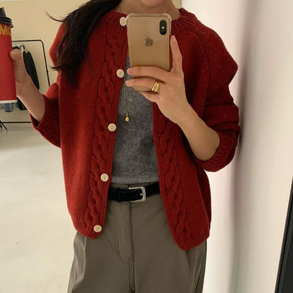 25YR2814 麻花Cardigan