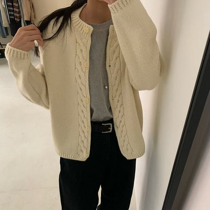 25YR2814 麻花Cardigan