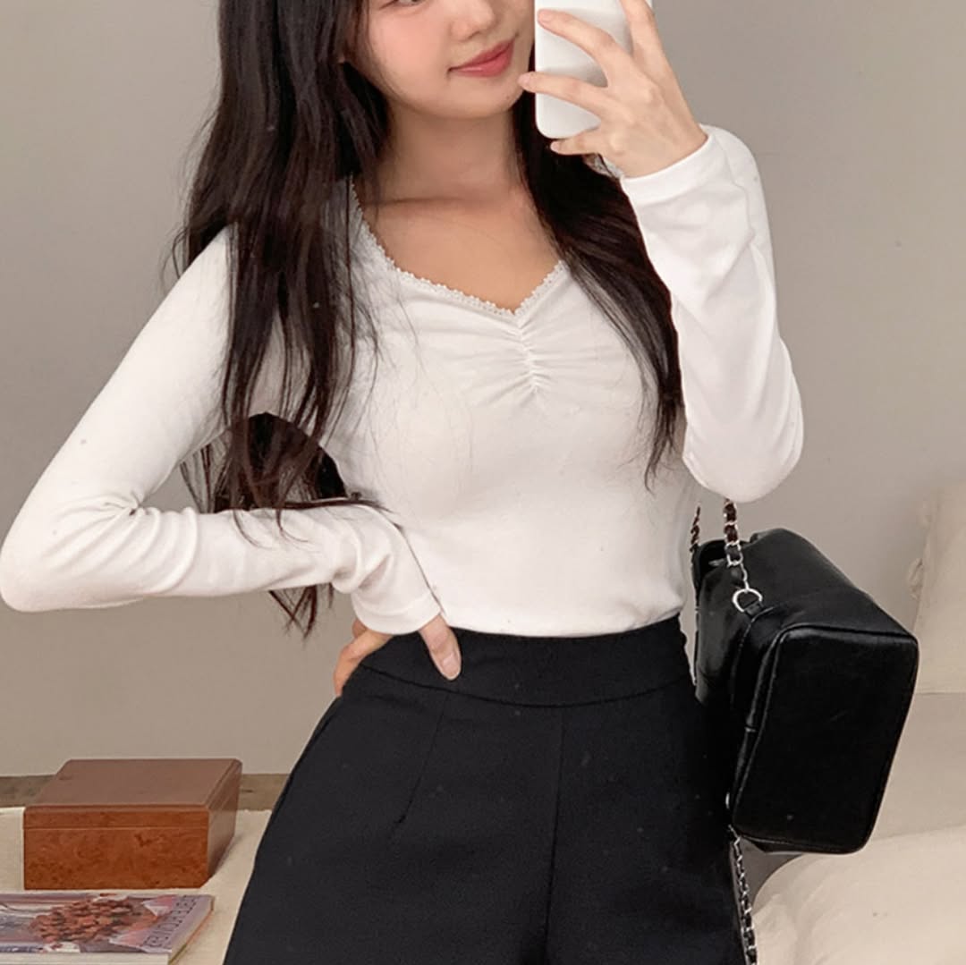 26YR0203 小皺褶上衣