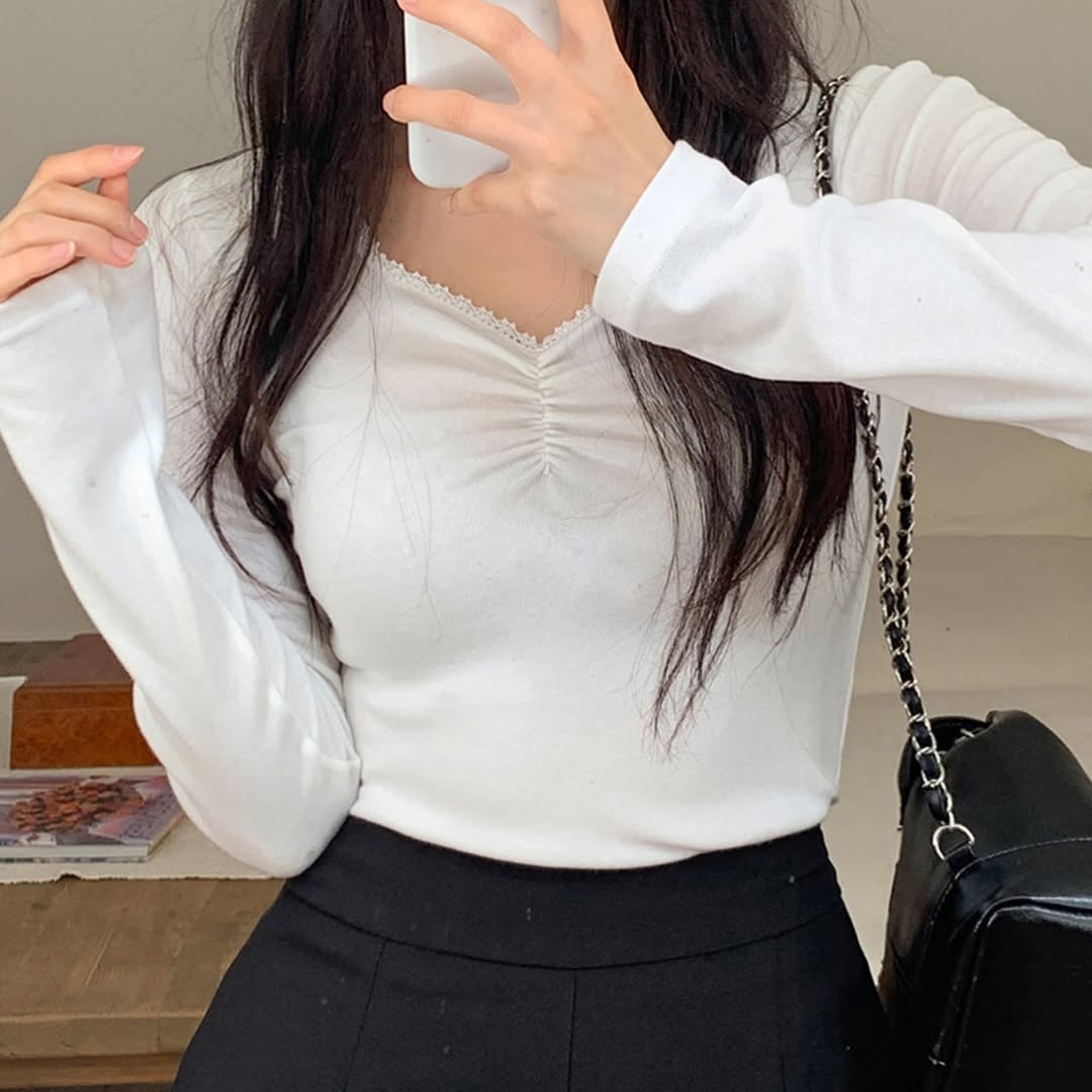 26YR0203 小皺褶上衣