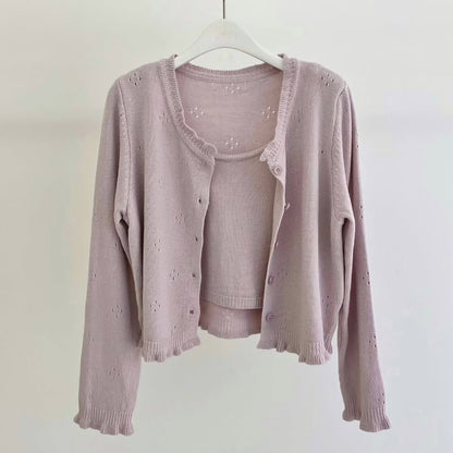 26YR0401 Cardigan Set