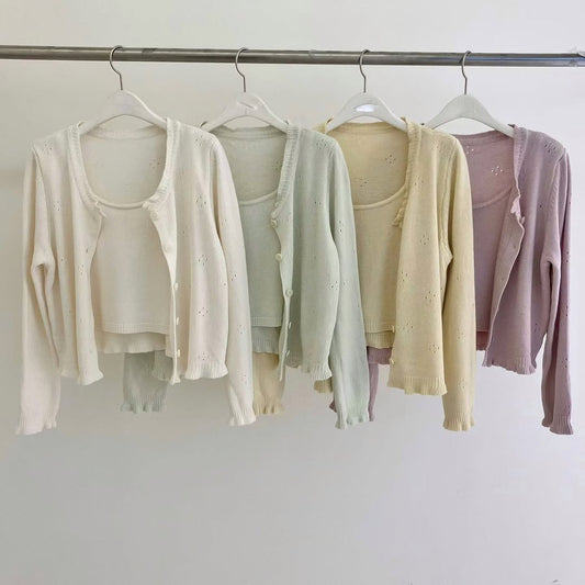 26YR0401 Cardigan Set