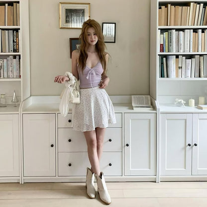 26YR0413 Floral Skirt