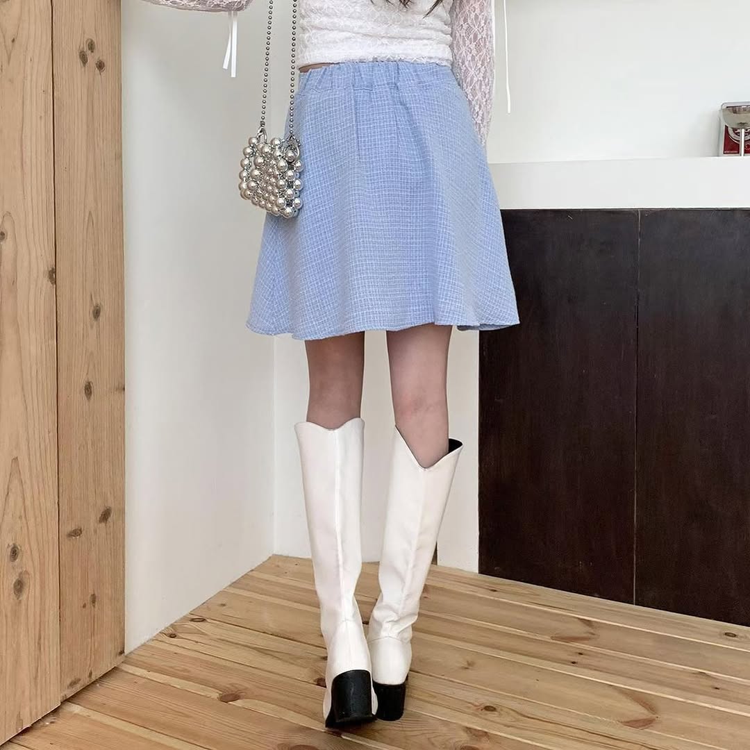 26YR0416 Tweed Skirt